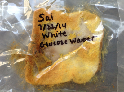 White glucose water molds